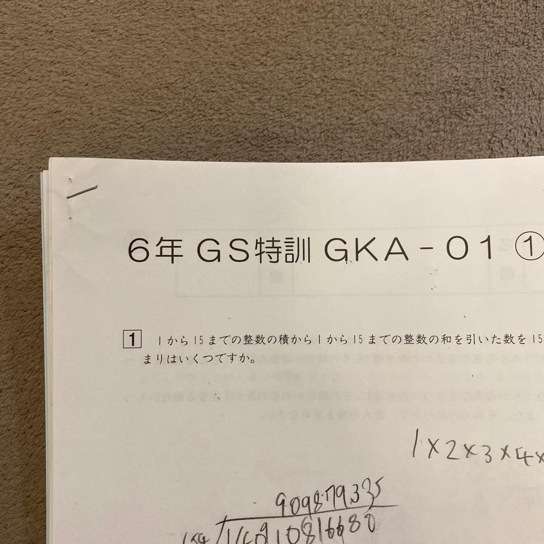 【2022年•6年生】開成/GS特訓　4教科全て