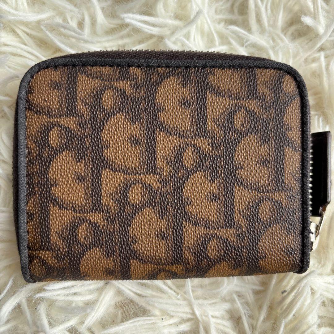 【激レア 美品】ディオール　ロマンティック　ミニ財布　トロッター　リボン　D金具