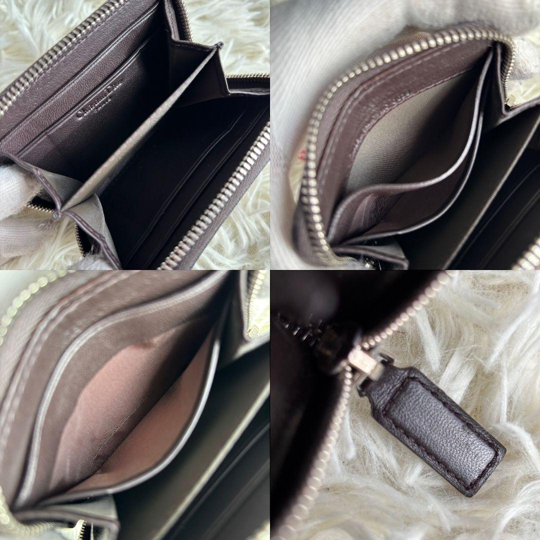 【激レア 美品】ディオール　ロマンティック　ミニ財布　トロッター　リボン　D金具