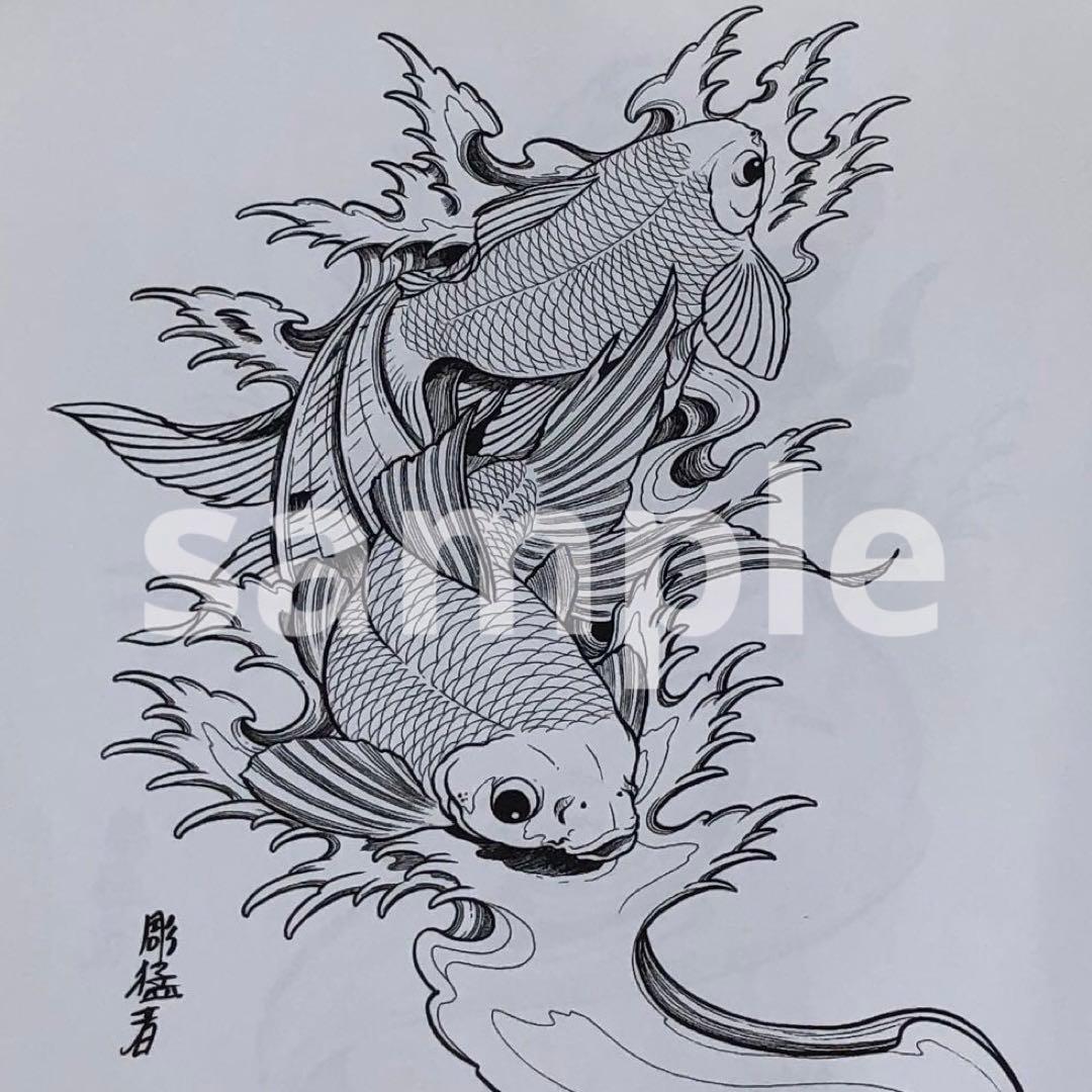 刺青　入墨　和彫　TATTOO タトゥー　Japanese デザイン　下絵集