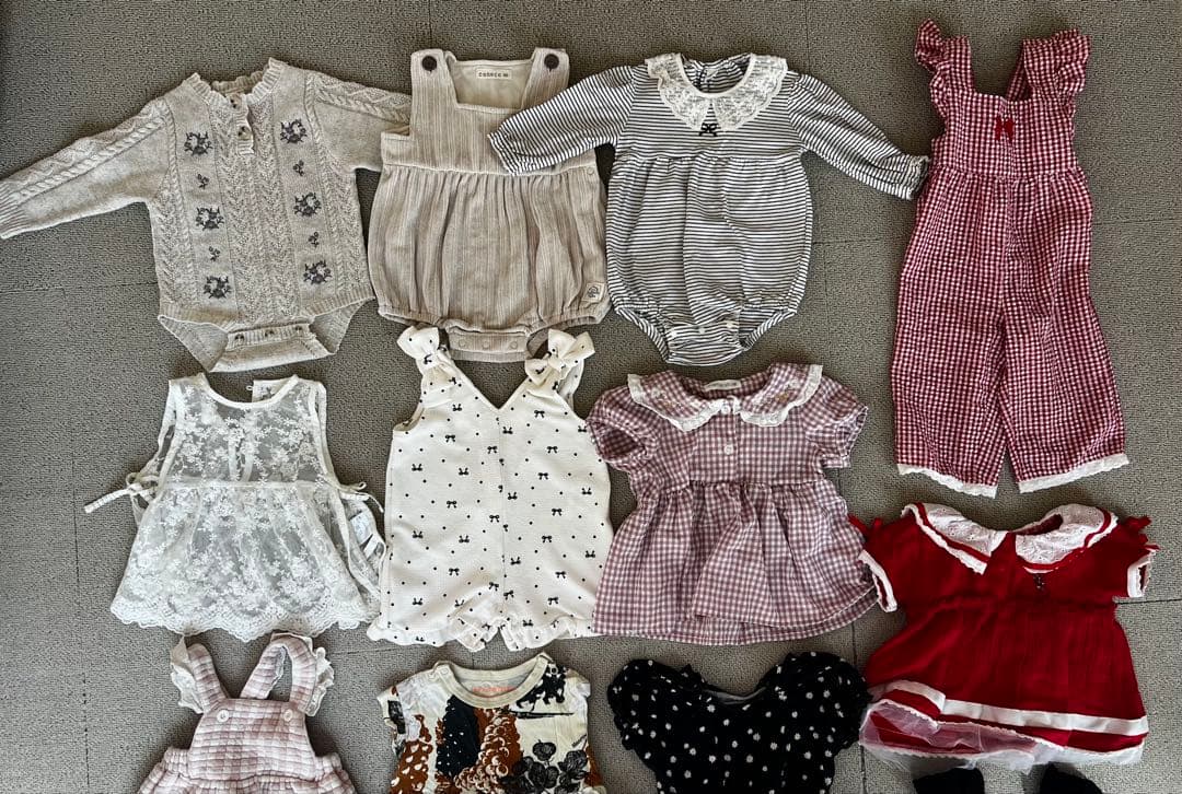 ベビー服　47点　まとめ売り　80 90 サイズ　女の子　姉妹　お揃い