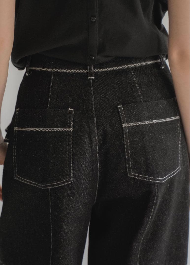 【未使用】WILLFULLY ★ frill pocket denim
