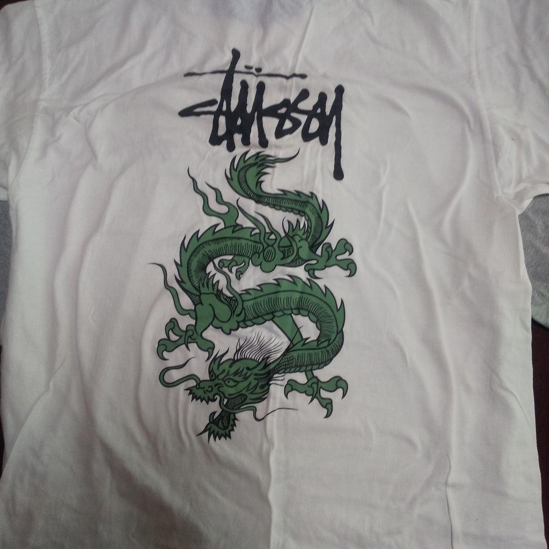 t*o様 STUSSY 龍柄Tシャツ美品 Ｌサイズ（２枚）ビンテージ美品