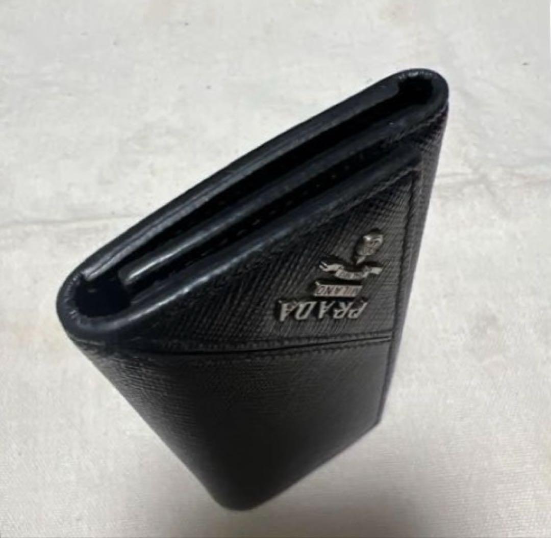 PRADA プラダ キーケース サフィアーノレザー ブラック
