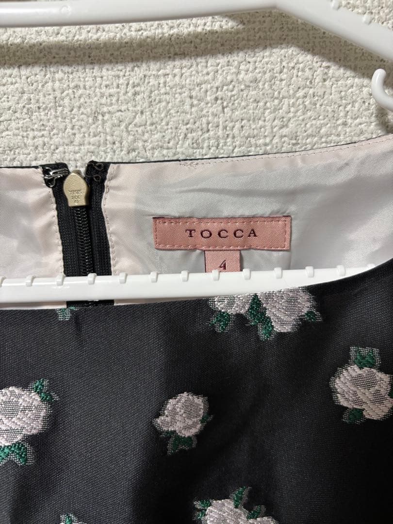 美品 TOCCA BOUQUET OF BEAUTY 花柄ワンピース ブラック