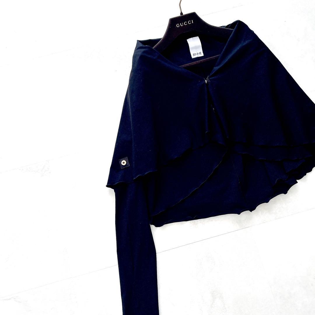 25SS✨希少美品　ジェンヌ　まんまるUVカットボレロ　カーディガンブラック S