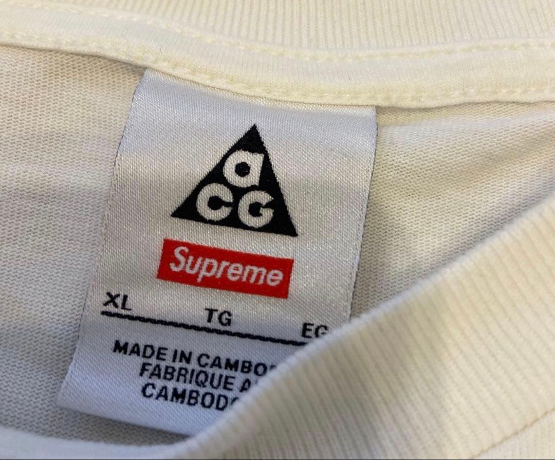 【XLサイズ】Supreme NIKE ACG Grid Tee White