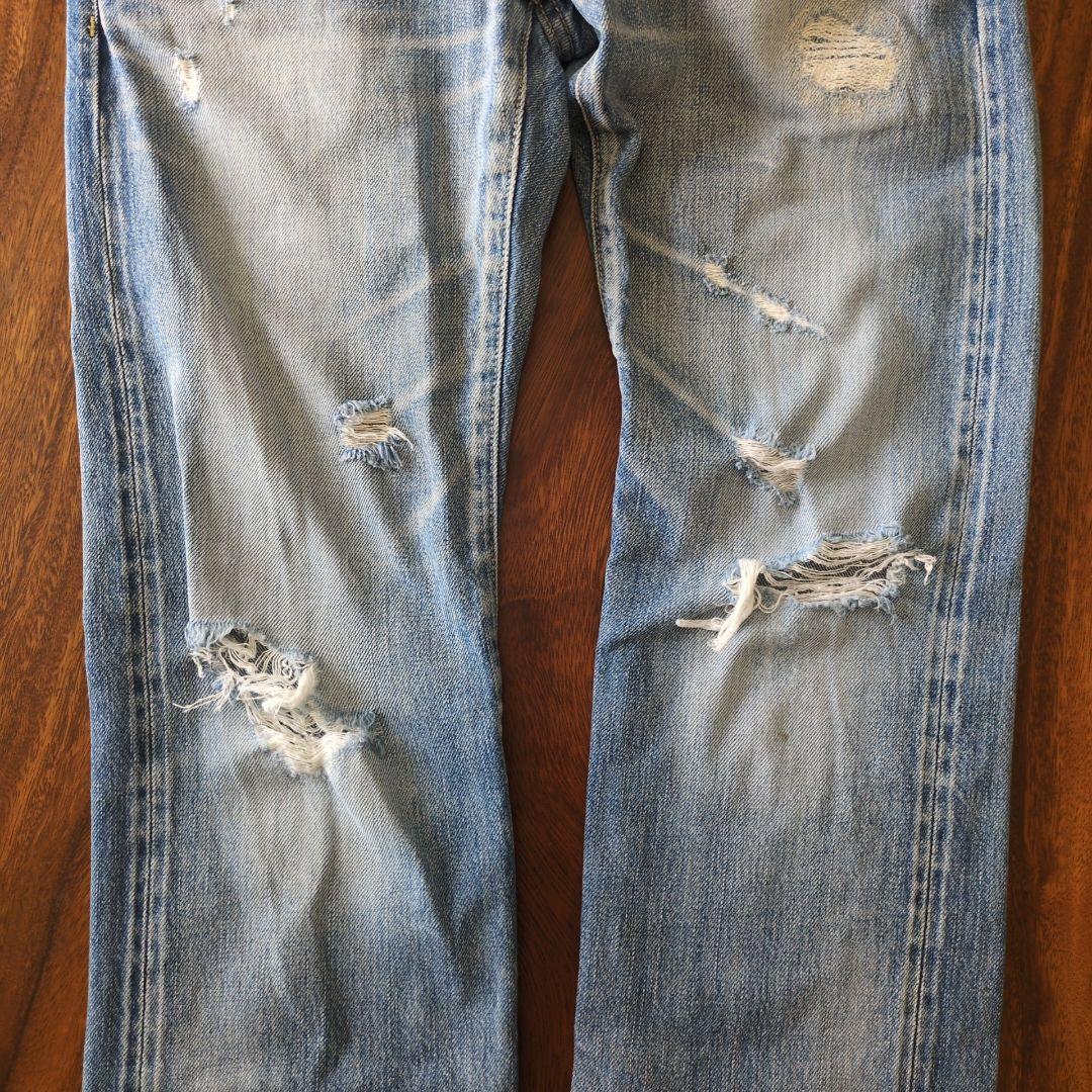 Y2K✨ヒステリックグラマー デニム スタッズ　ダメージ加工　ジーンズ