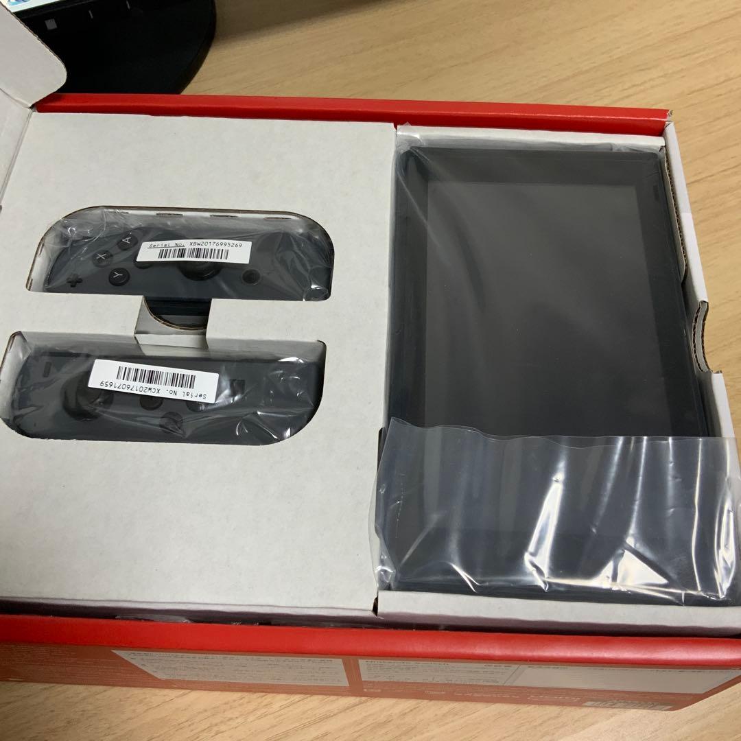 【極美品】Nintendo Switch 本体 グレー バッテリー強化版