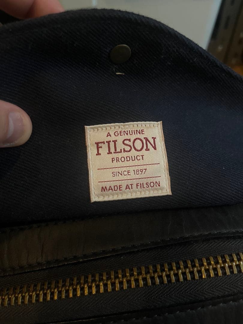 FILSON DUFFLE BAG NAVY フィルソン　廃盤品　ストラップ付き