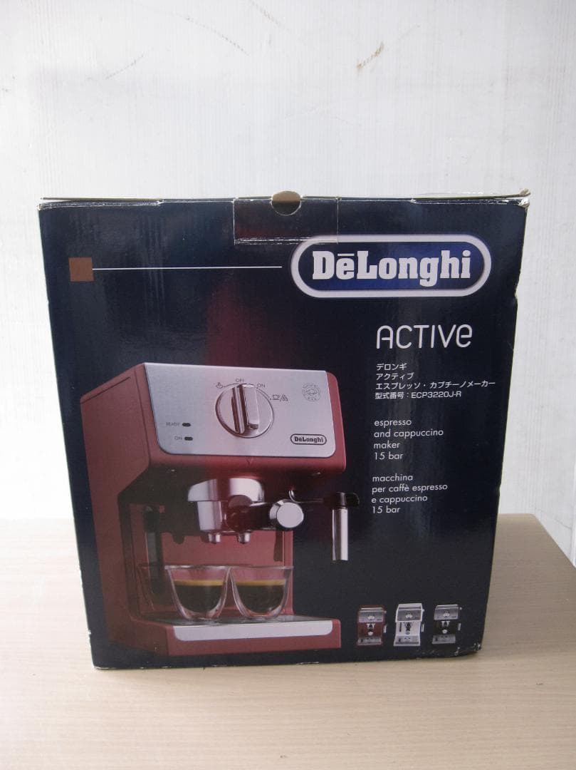 未使用★デロンギ エスプレッソ・カプチーノメーカー ECP3220J-R