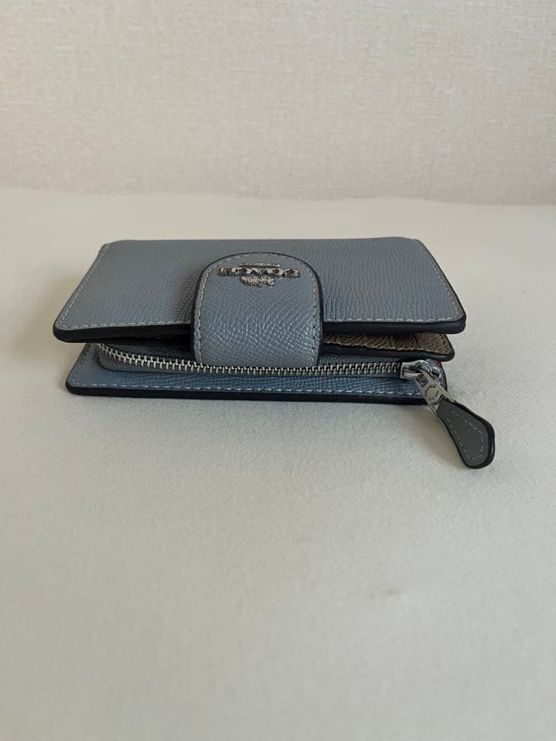 COACH 二つ折り財布 ブルー