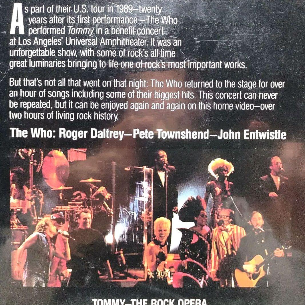 『ＴＨＥ ＷＨＯ／ＴＯＭＭＹ，Ｎｅｗ Ｌｉｖｅ’８９』【新品・未開封２枚組ＬＤ】