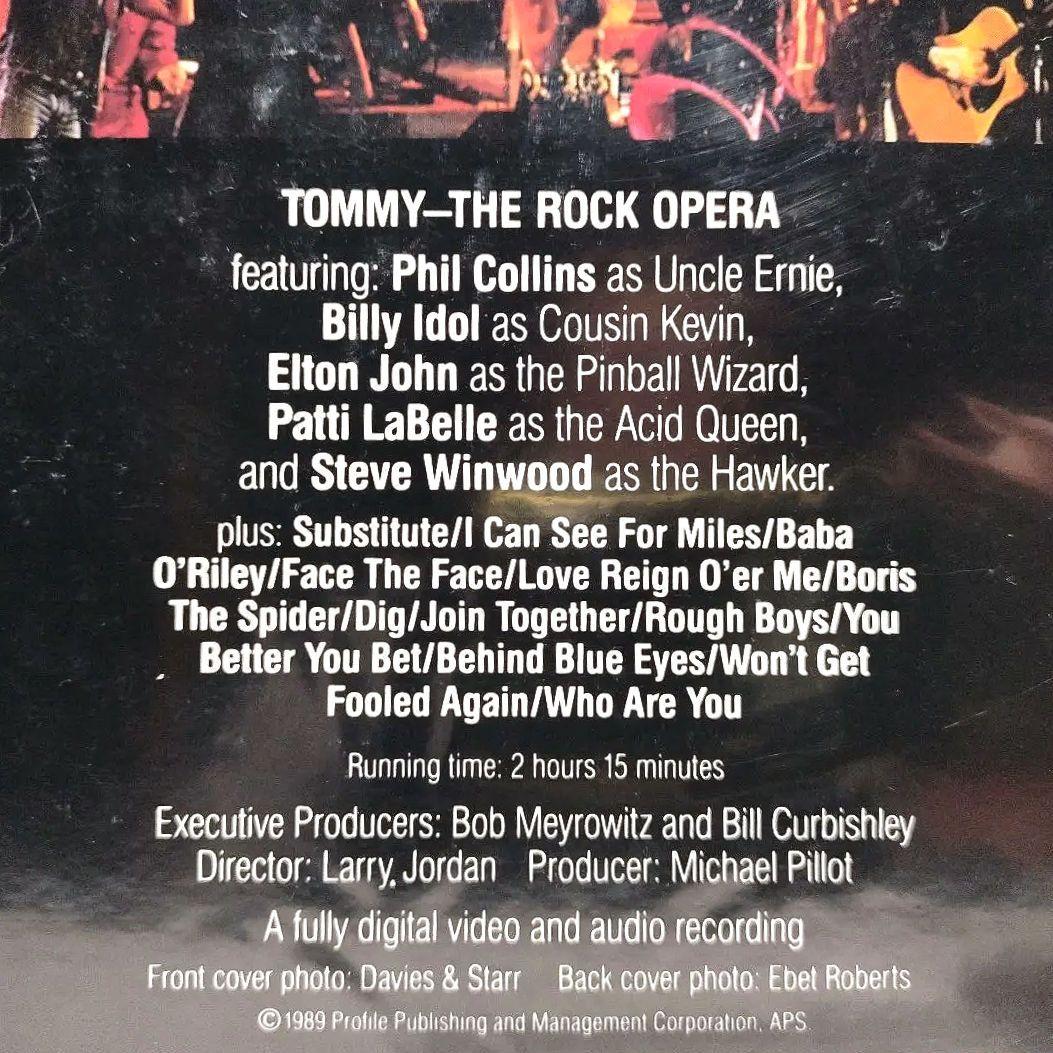 『ＴＨＥ ＷＨＯ／ＴＯＭＭＹ，Ｎｅｗ Ｌｉｖｅ’８９』【新品・未開封２枚組ＬＤ】