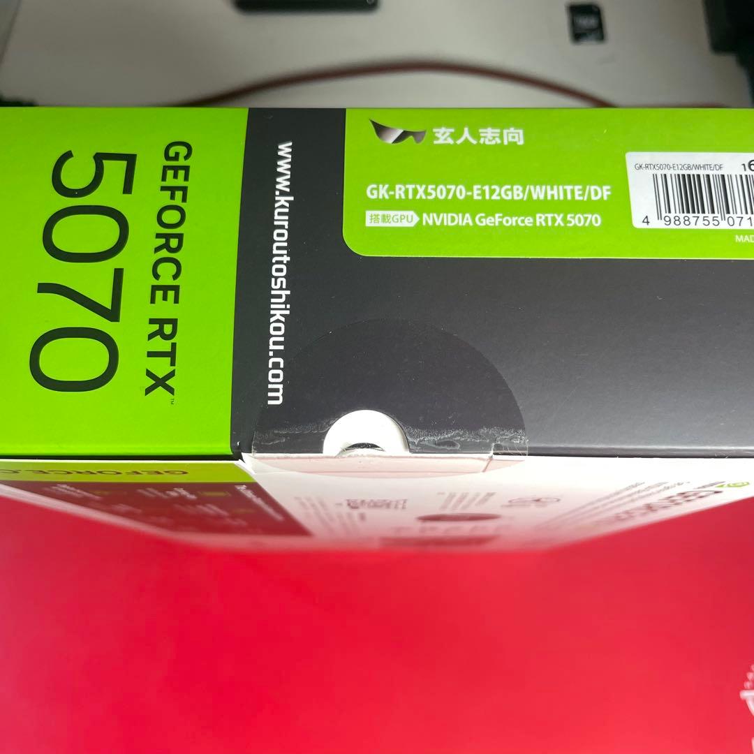 【1週間限定価格】RTX5070 白 新品未開封 玄人志向