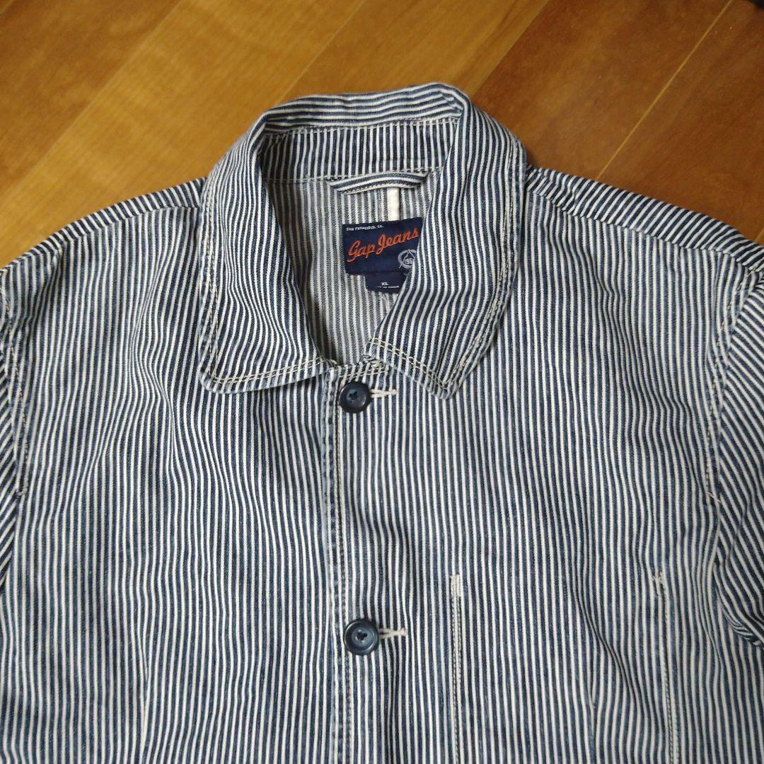 GAP　ギャップ　ヒッコリー　ストライプ　ジャケット