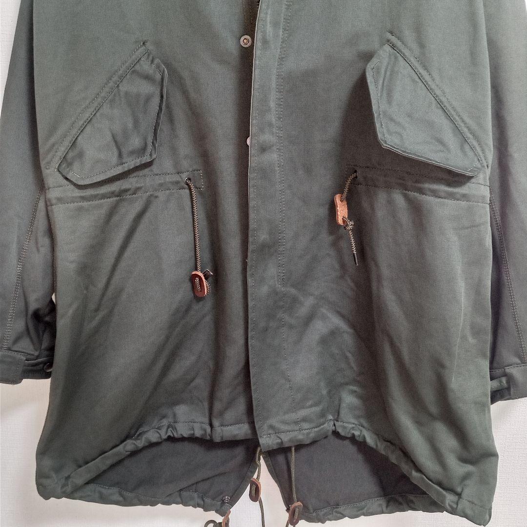 美品『BEAMS +』モッズコート／羽織／L／ライトアウター／カーキ