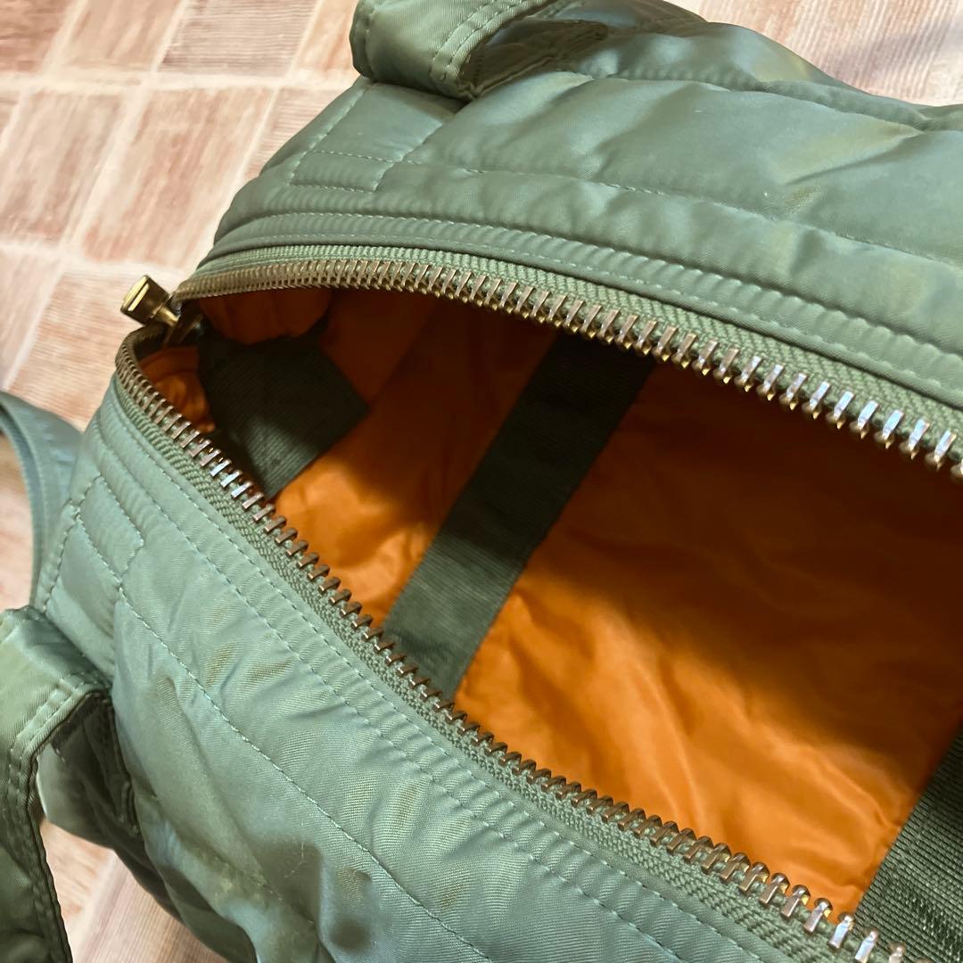 【美品】PORTER ポーター ・2WAY ボストン タンカー ・セージグリーン