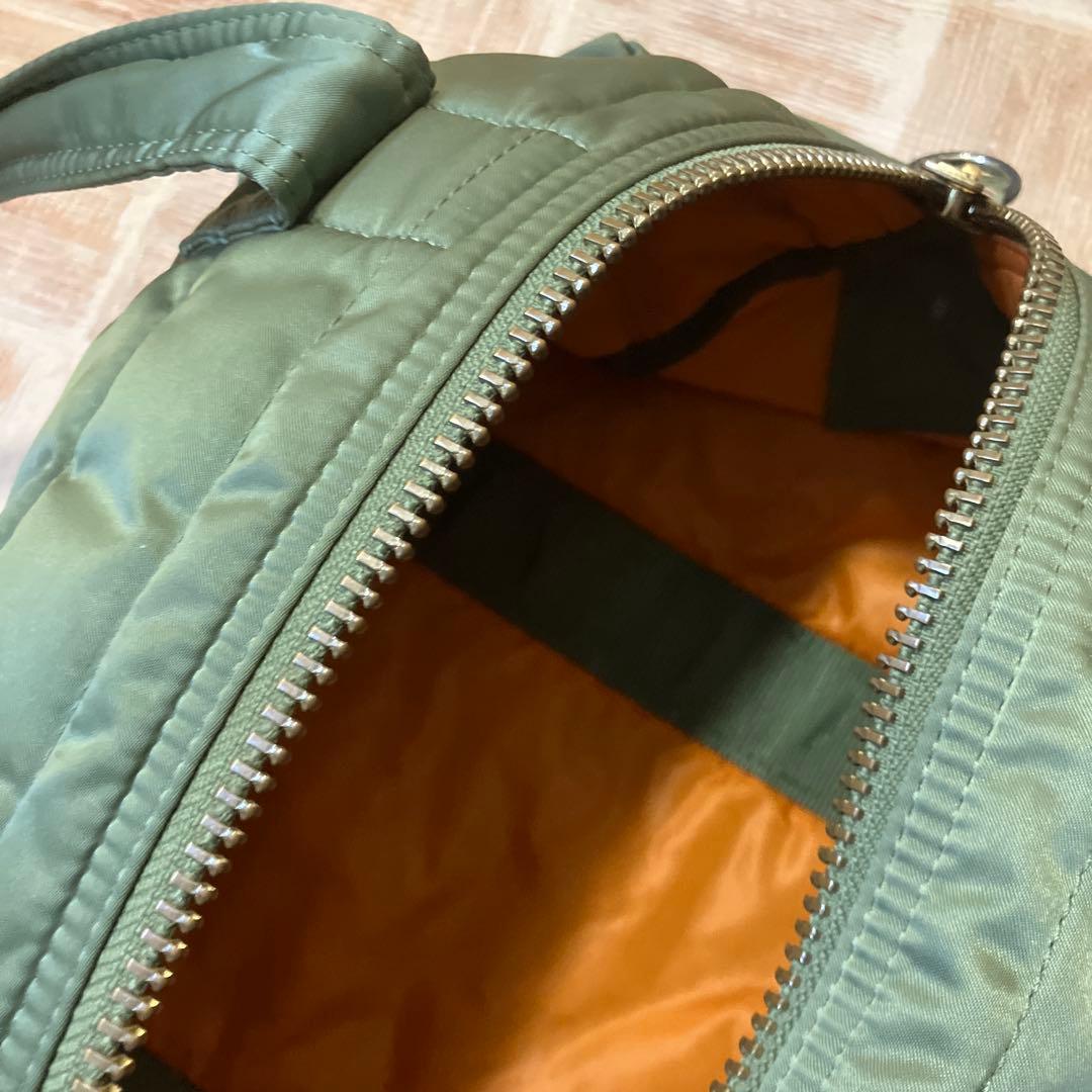 【美品】PORTER ポーター ・2WAY ボストン タンカー ・セージグリーン