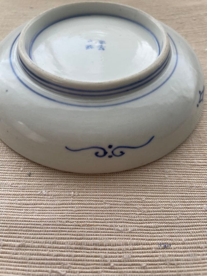 骨董 小皿 豆皿 セット 福光屋 染付 色絵 龍 オリエンタル 中華 まるかく