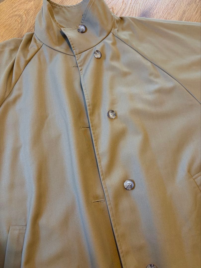 hinari スタンドカラーロングコート ベージュ 新品タグ付き