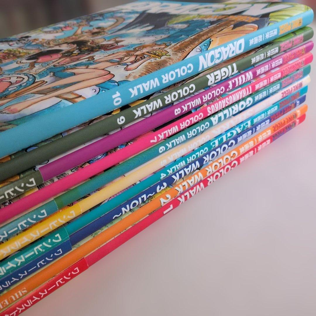 ONE PIECE COLOR WALK 全10冊 ＆劇場版パンフレット11冊