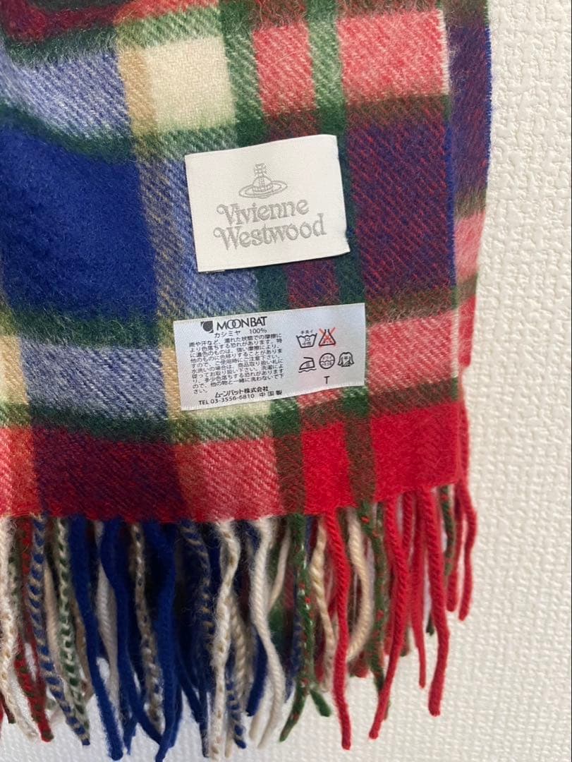 Vivienne Westwood チェックマフラー Tサイズ