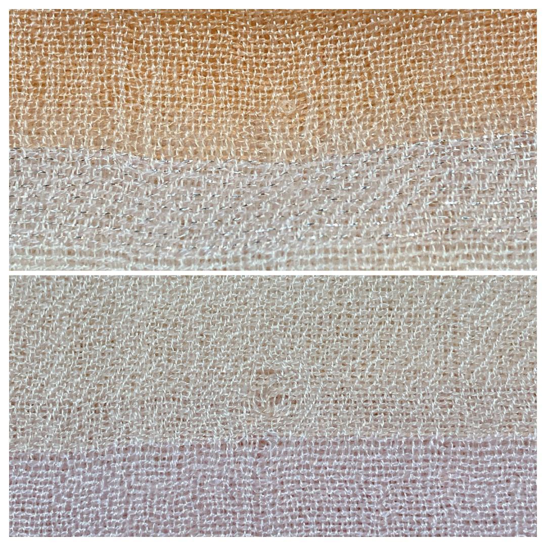 Loro Piana ロロピアーナ カシミヤ×シルク×メタル マフラー ストール