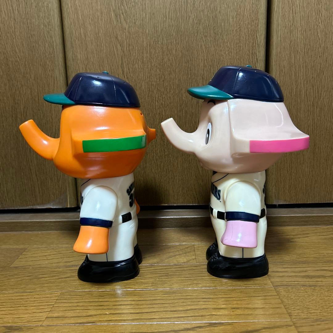 サトちゃんサトコちゃん マリナーズコラボ BIG貯金箱 非売品 レトロ