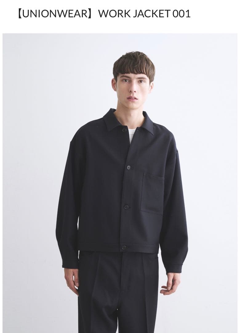 2025 UNIONWEAR セットアップ　ウール　ブラック