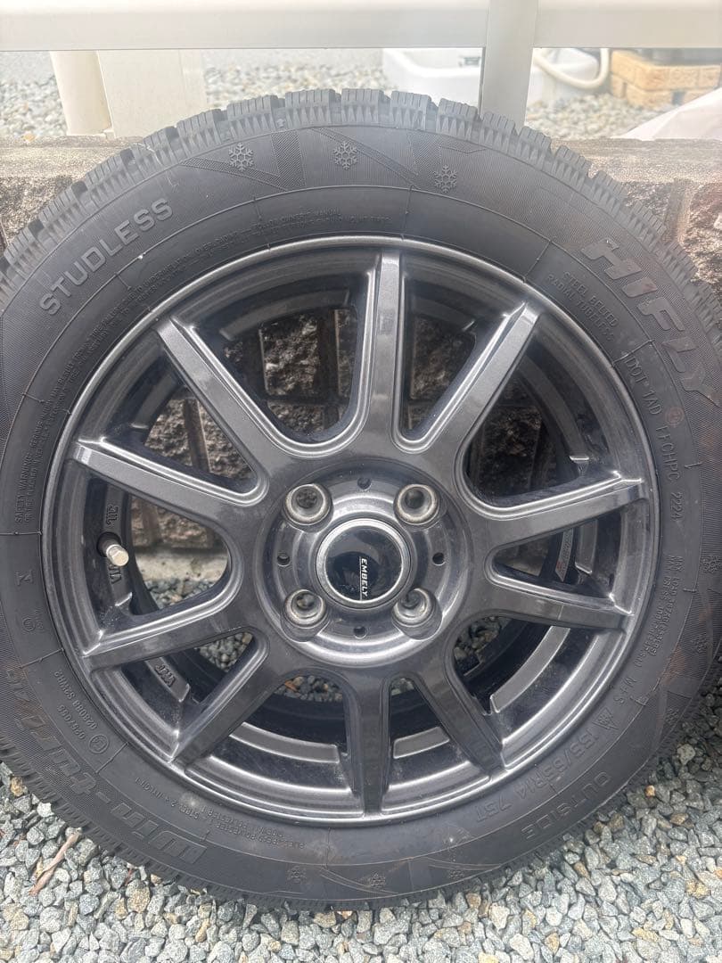 155/65R14 HIFLY 216スタッドレスタイヤ＋ホイール　2本