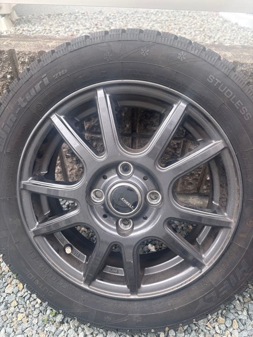 155/65R14 HIFLY 216スタッドレスタイヤ＋ホイール　2本