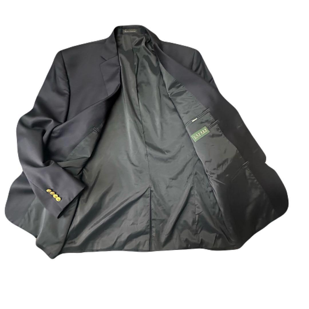 RALPH LAUREN ネイビー テーラードジャケット ゴールドボタン 46R