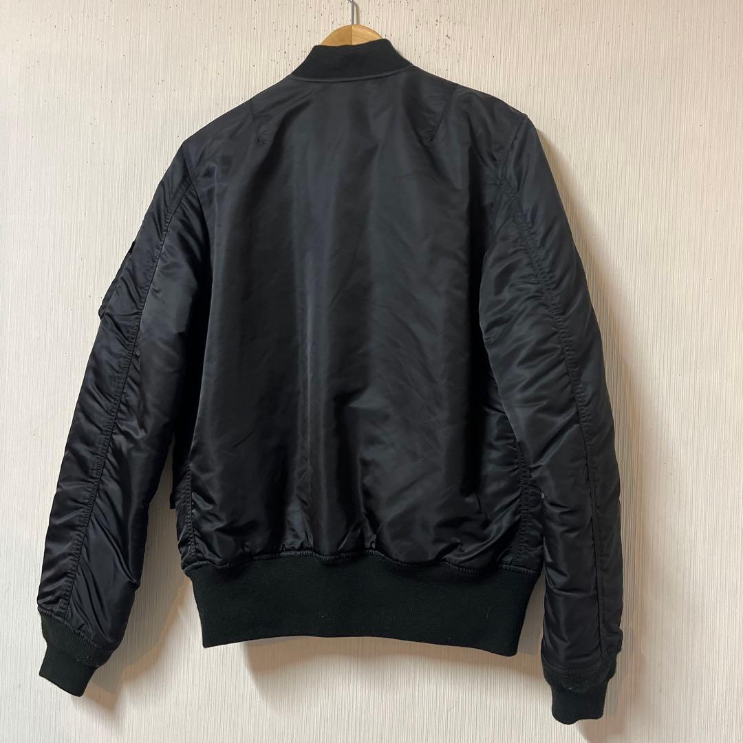 ✨MA-1！ALPHA INDUSTRIES L ブラック リバーシブル 短丈