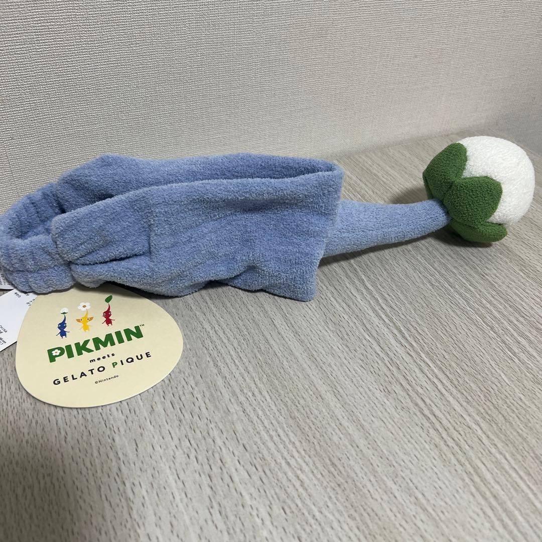 新品未使用　ジェラートピケ　PIKMINヘアバンド　青ピクミン　Nintendo