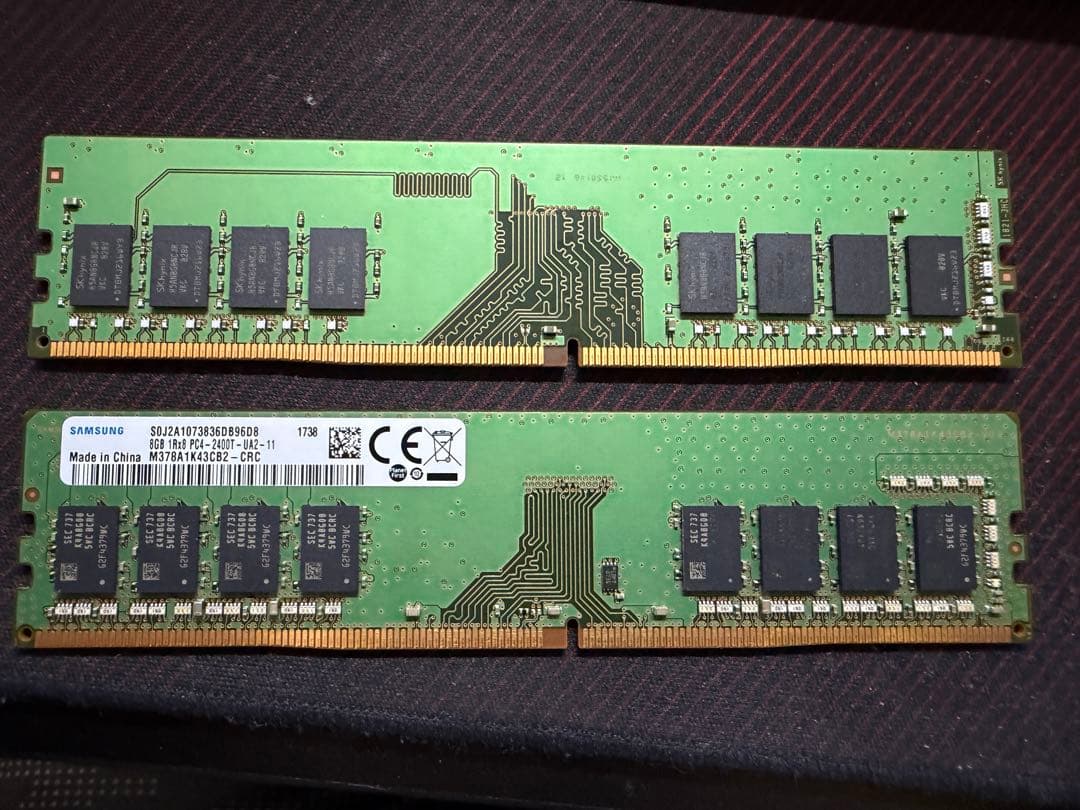 DDR4 8GB 2666MHz 2400Mhz メモリ 2枚セット 16GB