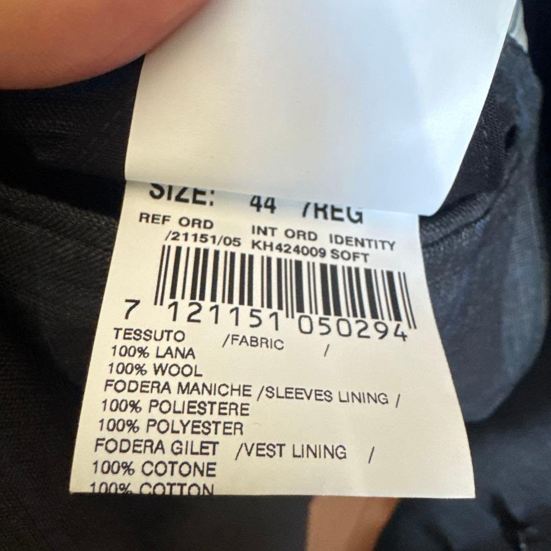 Marnist　LARDINI 44グレー チェック柄 3ピース