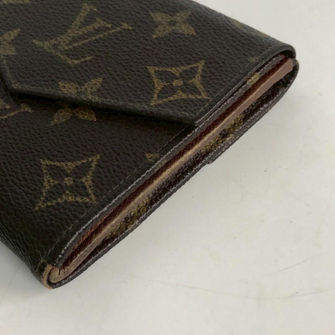 LOUIS VUITTON ルイヴィトン 三つ折り財布 Wホック モノグラム