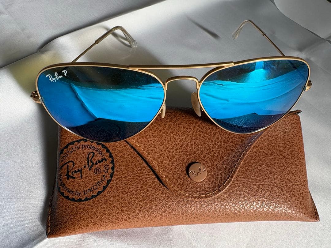 ⭐︎Final price⭐︎Ray-Ban アビエーター サングラス ブルーレンズ