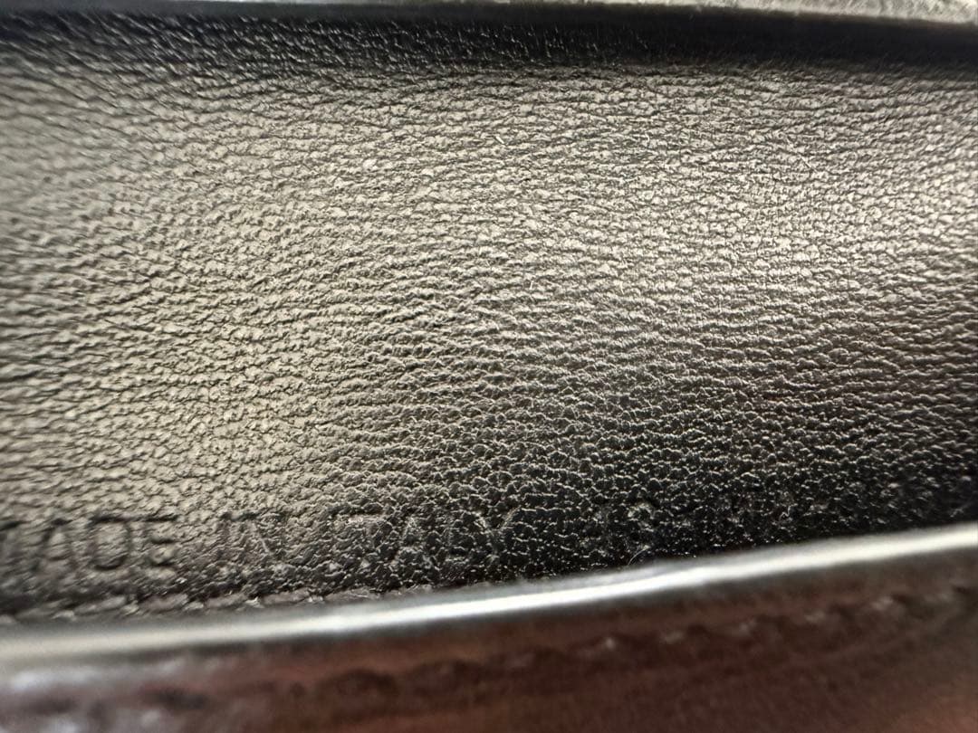 Dior☆ブラックレザー　ロータスウォレット三つ折り財布 キルティング
