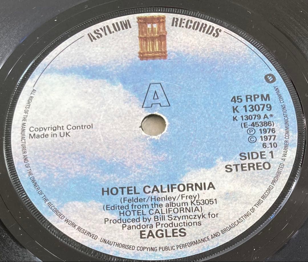 ■史上最高峰音質UKオリジナルシングル■EAGLES ■Hotel Califo