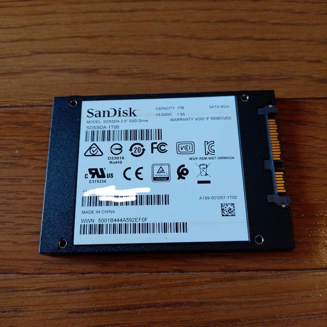 内蔵型SSD 1TB SanDisk SSD PLUS