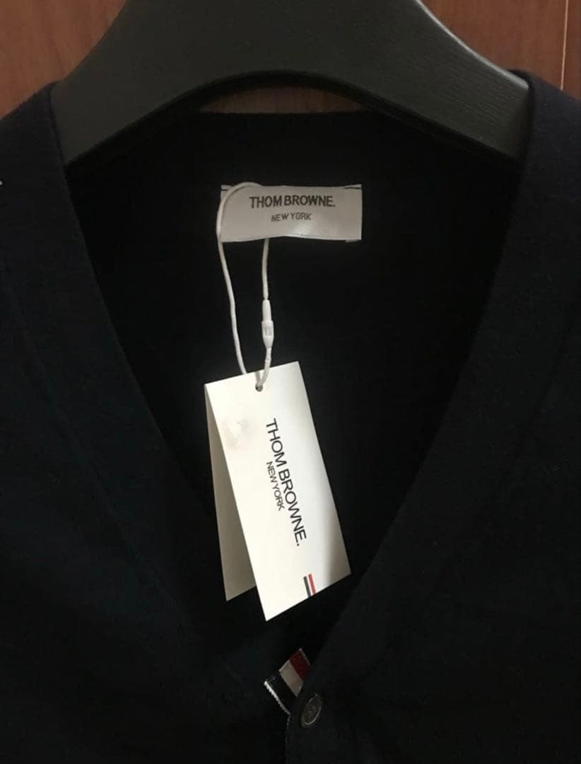5*す様 THOM BROWNE ネイビー カーディガン