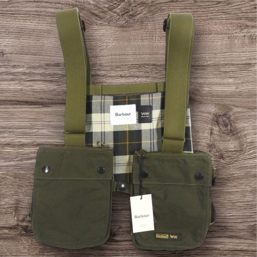 新品タグ付　Barbour ×WACCOWACCO チェストリグ ゲームベスト