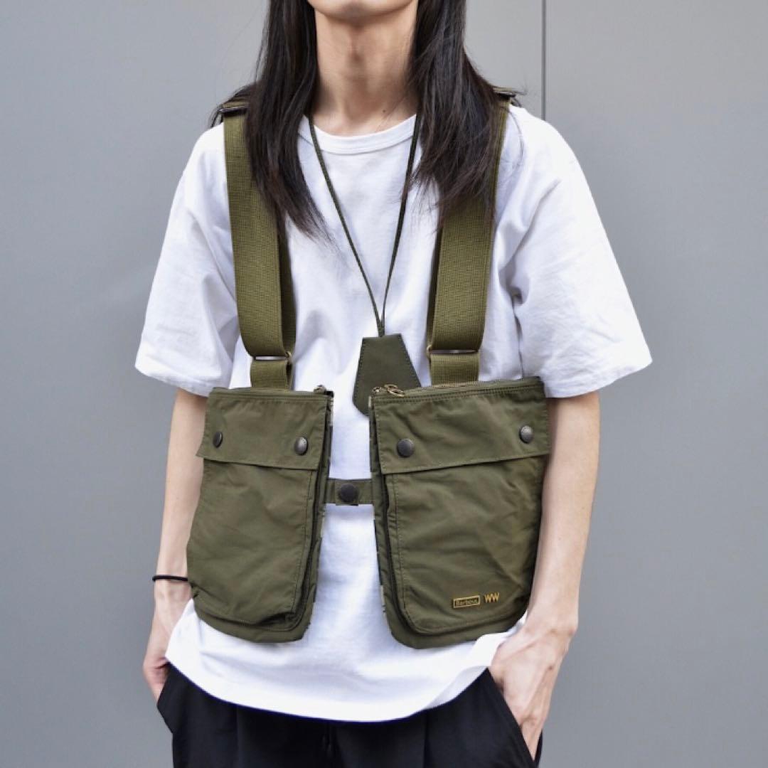 新品タグ付　Barbour ×WACCOWACCO チェストリグ ゲームベスト