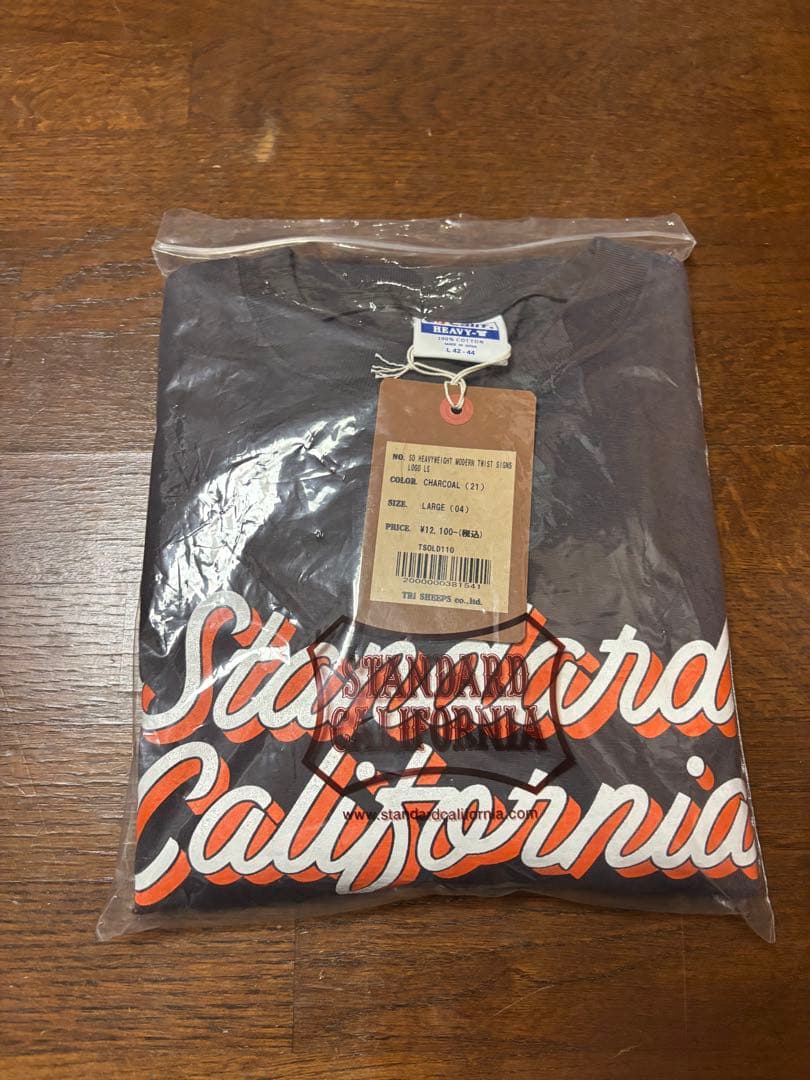 スタンダードカルフォルニア　ロングTシャツ チャコールLサイズ