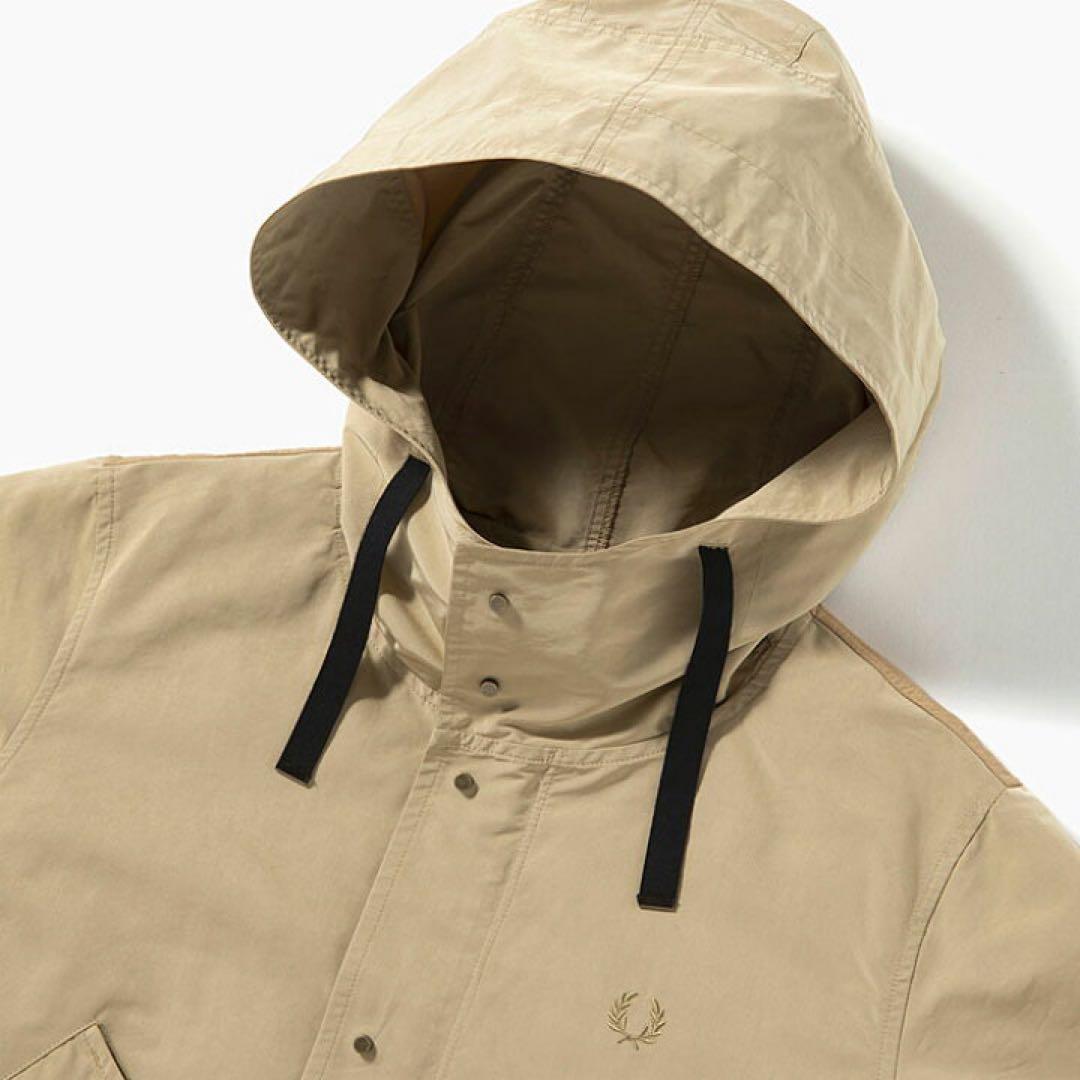 FREDPERRY フィッシュテイルパーカー　ベージュ　サイズ8 フレッドペリー