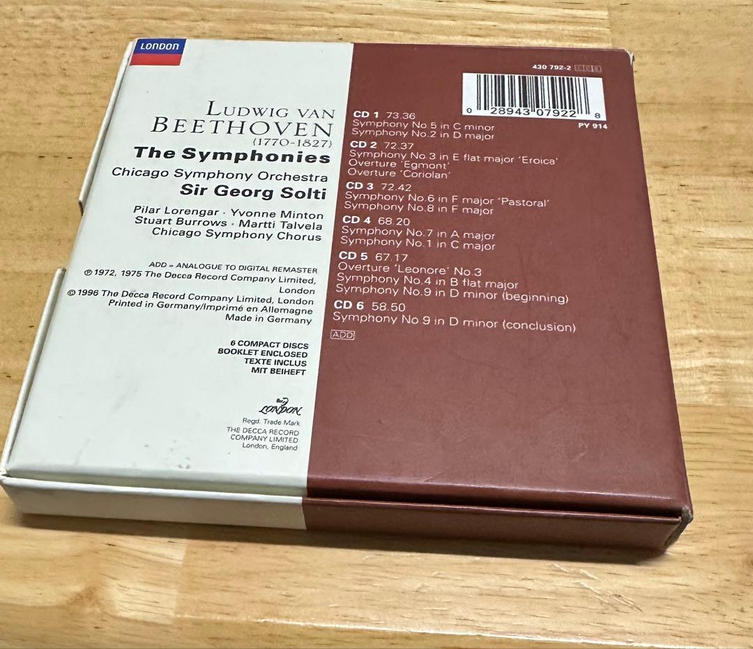 Beethoven The Symphonies シカゴ交響楽団