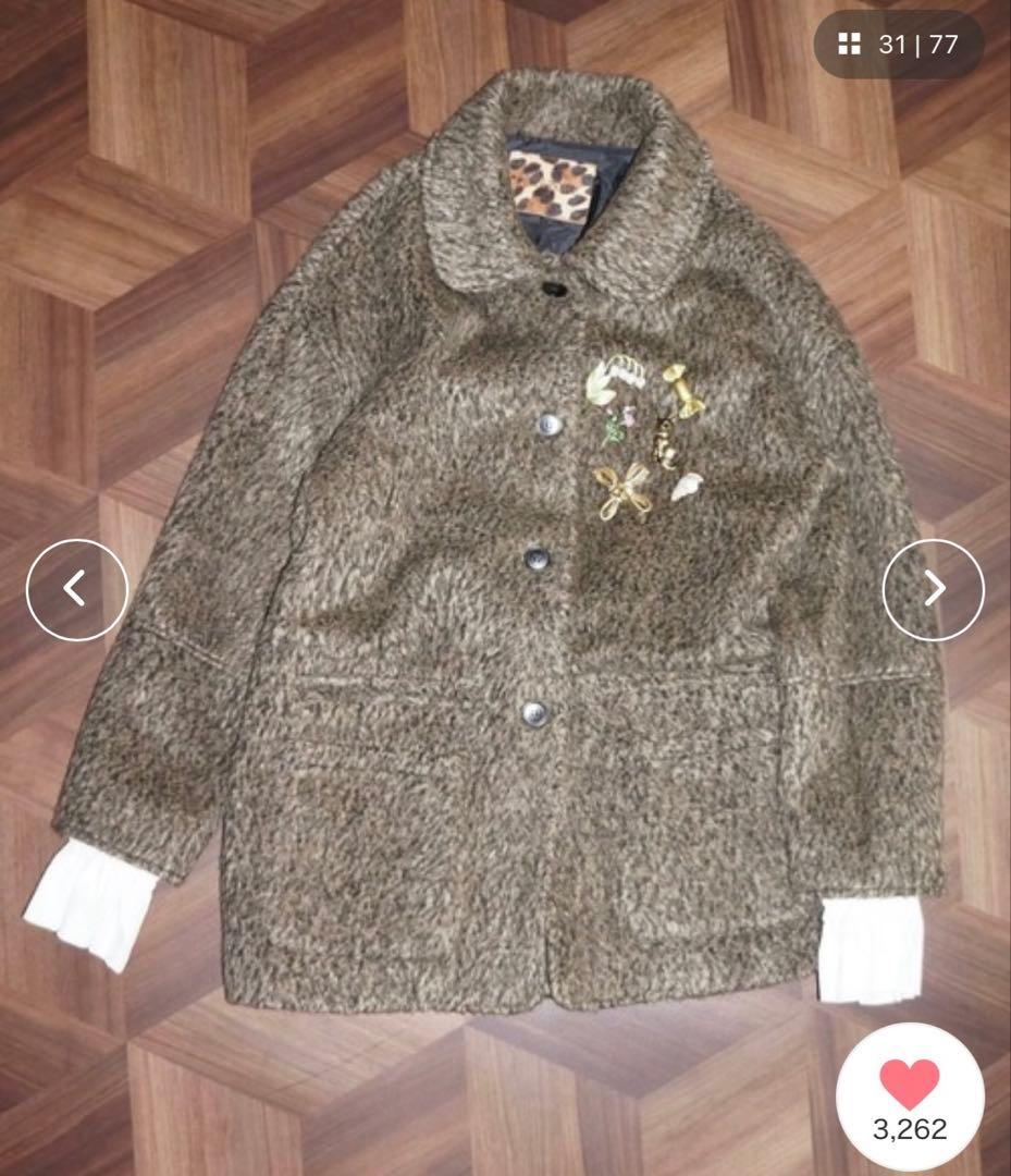 2way shaggy jacket / フリルシャギージャケット