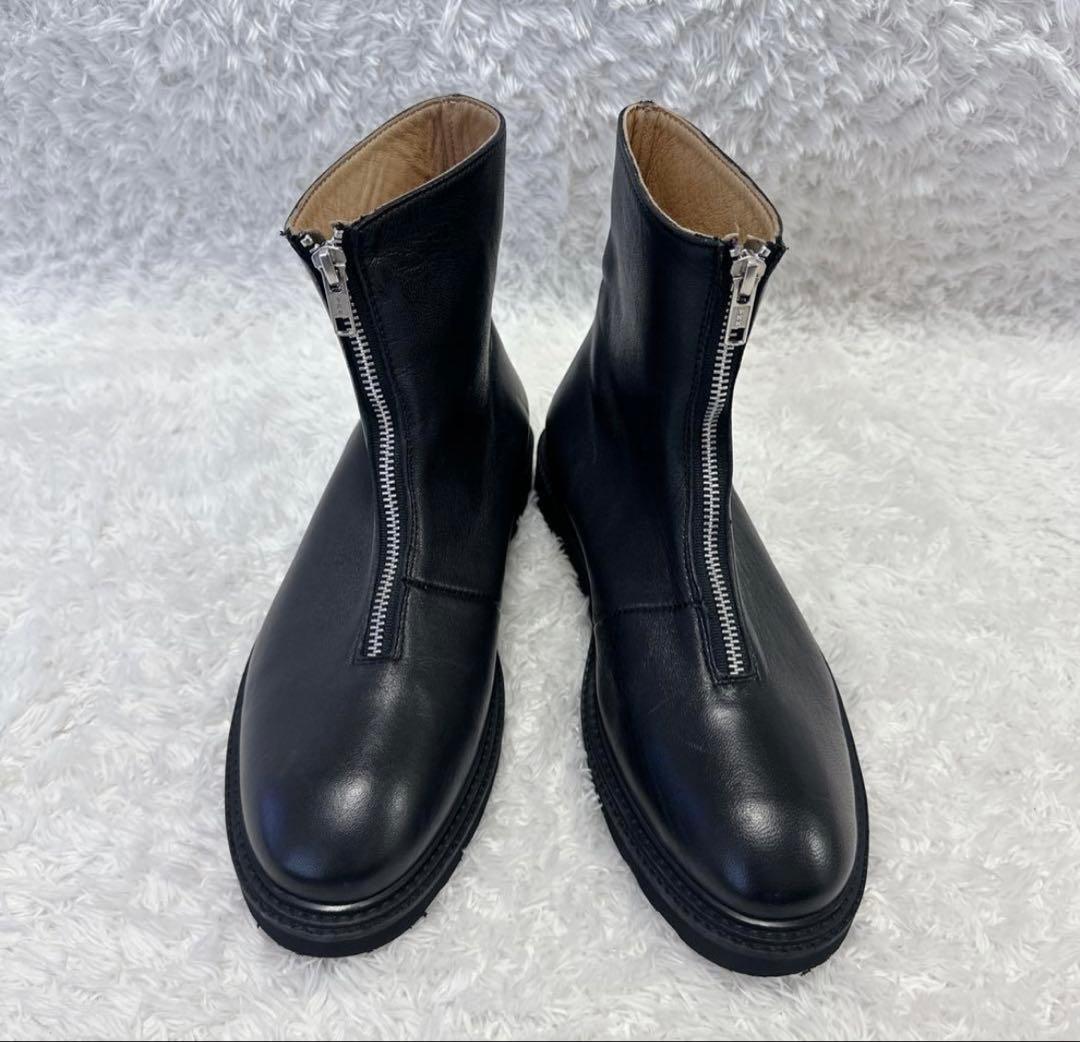 ※美品 CAMINANDO カミナンド フロントジップ ショートブー 24.5c